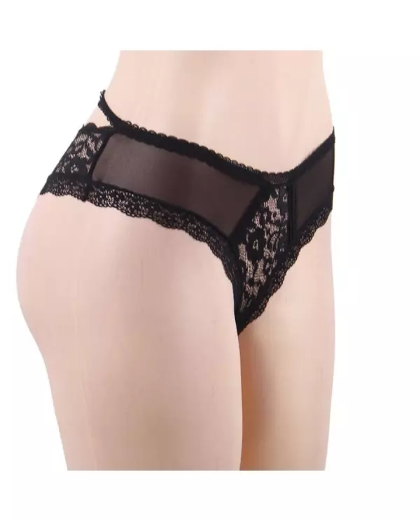 QUEEN LINGERIE PANTIES DE ENCAJE FLORAL S M