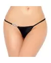 QUEEN LINGERIE TANGA CON ADORNO BRILLANTE