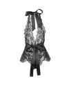 QUEEN LINGERIE TEDDY ESCOTADO DE ENCAJES S M