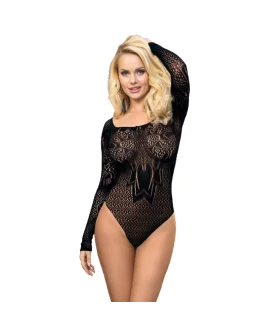 QUEEN LINGERIE LONG SLEEVE TEDDY S-L