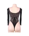 QUEEN LINGERIE LONG SLEEVE TEDDY S L