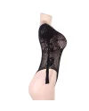 QUEEN LINGERIE LONG SLEEVE TEDDY S L