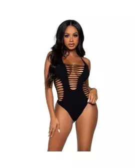 LEG AVENUE BODY TANGA RACERBACK TALLA UNICA - NEGRO