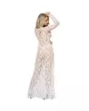 SUBBLIME VESTIDO LARGO MANGA LARGA BLANCO S M