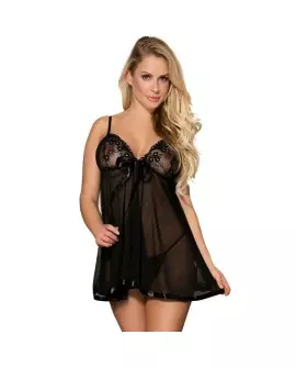 SUBBLIME BABYDOLL CON LACITO Y BRILLANTES S/M