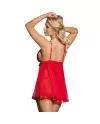 SUBBLIME BABYDOLL ROJO CON LACITO Y BRILLANTES S M