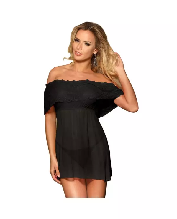 SUBBLIME VESTIDO CORTO TANGA NEGRO S M