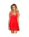 SUBBLIME BABYDOLL CON LACITOS ROJO S M