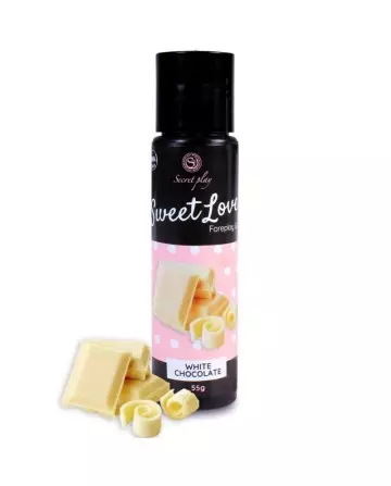 SECRETPLAY GEL SWEET LOVE CHOCOLATE BLANCO 60 ML