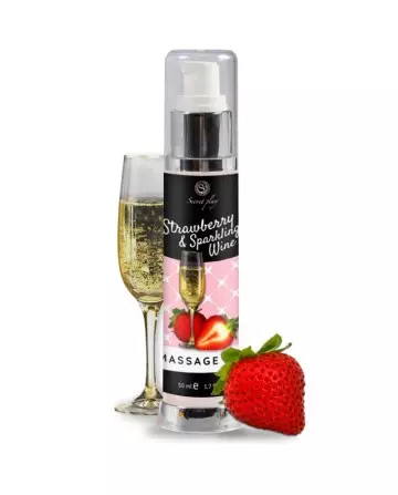 SECRETPLAY ACEITE MASAJE FRESAS CAVA 50 ML