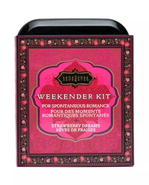 KAMASUTRA WEEKENDER TIN KIT STRAWBERRY DREAMS FRESA