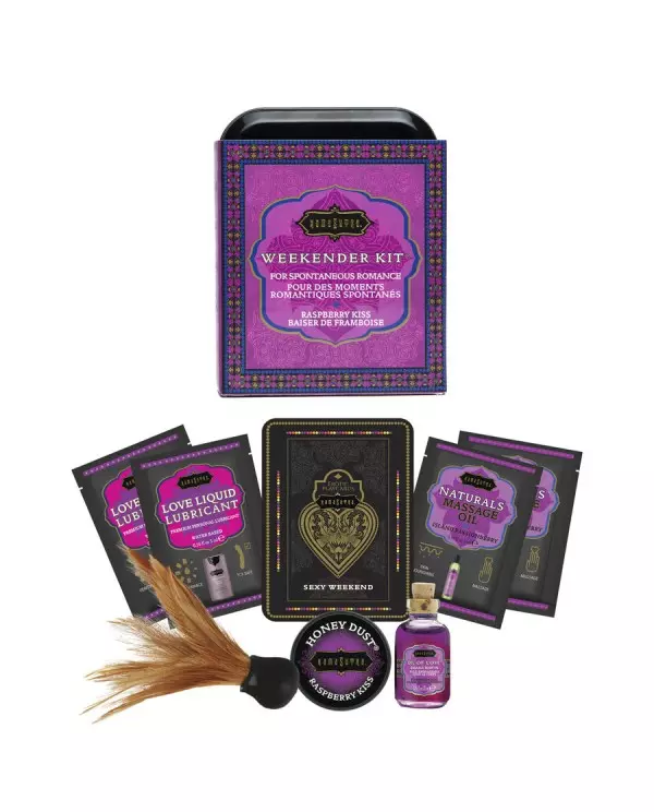 KAMASUTRA WEEKENDER TIN KIT RASPBERRY KISS FRAMBUESA