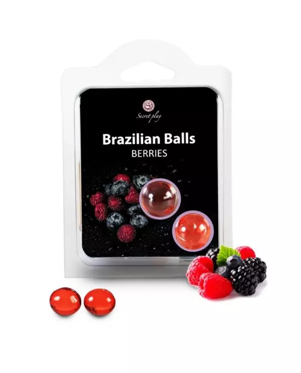 SECRETPLAY BRAZILIAN BALLS FRUTAS DEL BOSQUE SET 2 BOLAS