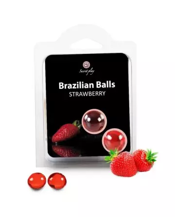 SECRETPLAY BRAZILIAN BALLS FRESAS SET 2 BOLAS