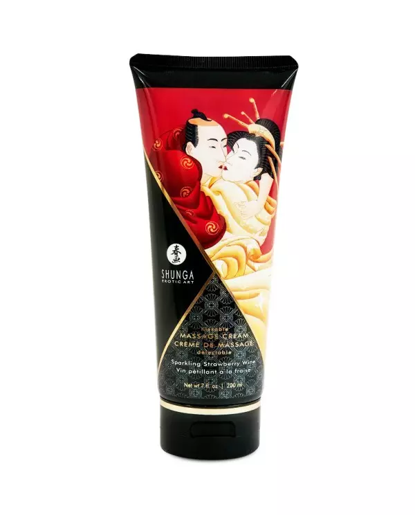 SHUNGA CREMA MASAJE FRESAS CON CHAMPAGNE 200ML