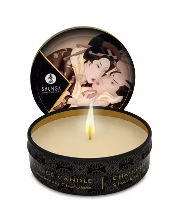 SHUNGA MINI CARESS BY CANDELIGHT VELA MASAJE CHOCOLATE 30ML