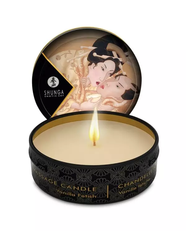 SHUNGA MINI CARESS BY CANDELIGHT VELA MASAJE VAINILLA 30ML