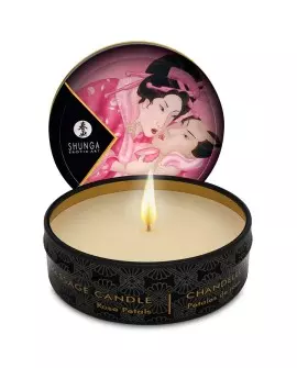 SHUNGA MINI CARESS BY CANDELIGHT VELA MASAJE ROSAS 30ML