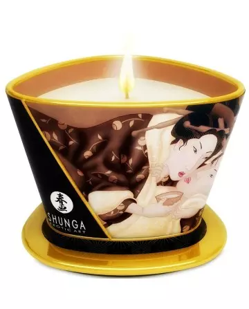 SHUNGA MINI CARESS BY CANDELIGHT VELA MASAJE CHOCOLATE 170ML