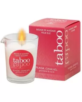 TABOO VELA DE MASAJE PARA ELLA PLAISIR CHARNEL AROMA FLOR DE CACAO