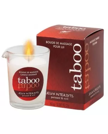 TABOO VELA DE MASAJE PARA eL JEUX INTERDITS AROMA LIQUEN SALVAJE