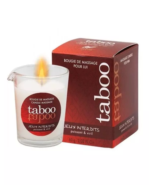 TABOO VELA DE MASAJE PARA eL JEUX INTERDITS AROMA LIQUEN SALVAJE