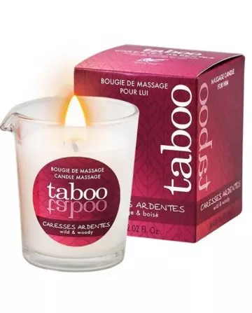 TABOO VELA DE MASAJE PARA eL CARESSES ARDENTES AROMA HELECHO