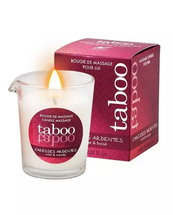 TABOO VELA DE MASAJE PARA eL CARESSES ARDENTES AROMA HELECHO