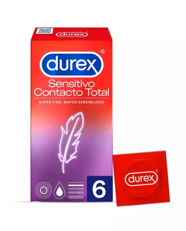 DUREX SENSITIVO CONTACTO TOTAL 6 UDS