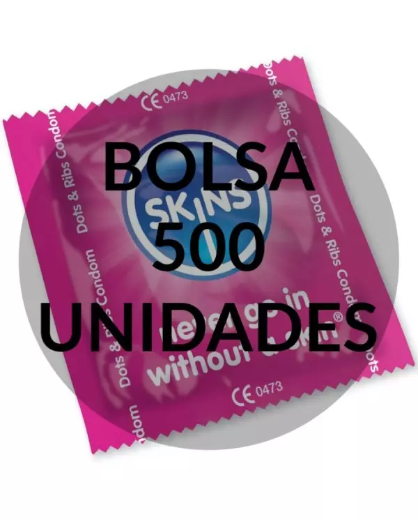 SKINS PRESERVATIVOS PUNTOS ESTRiAS BOLSA 500 UDS