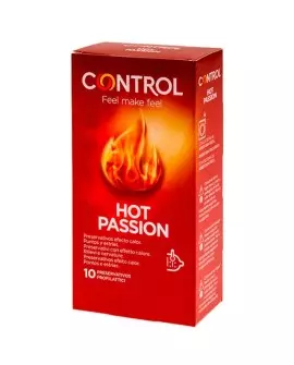 CONTROL HOT PASSION PRESERVATIVOS EFECTO CALOR 10 UNIDADES