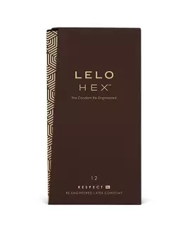 LELO HEX CONDOMS RESPECT XL 12 PACK