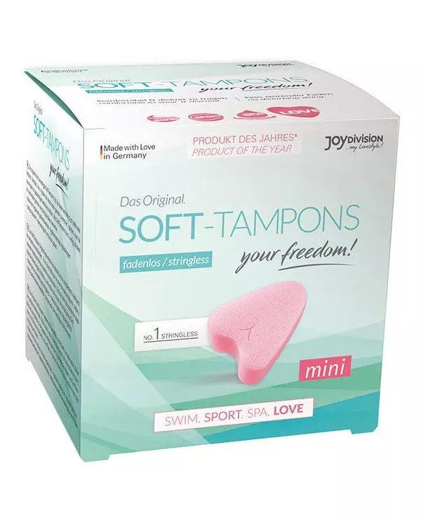 SOFT TAMPONS TAMPONES ORIGINALES MINI LOVE 3UDS