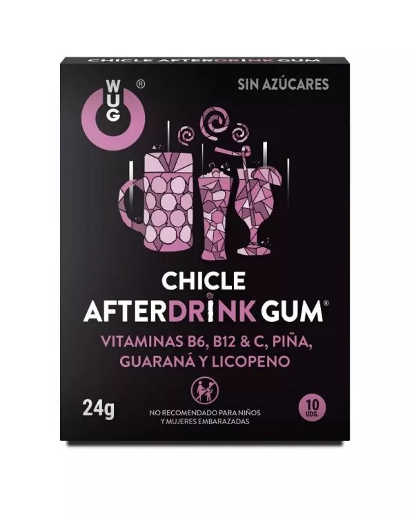 WUG GUM CHICLE AFTER DRINK 10 UDS