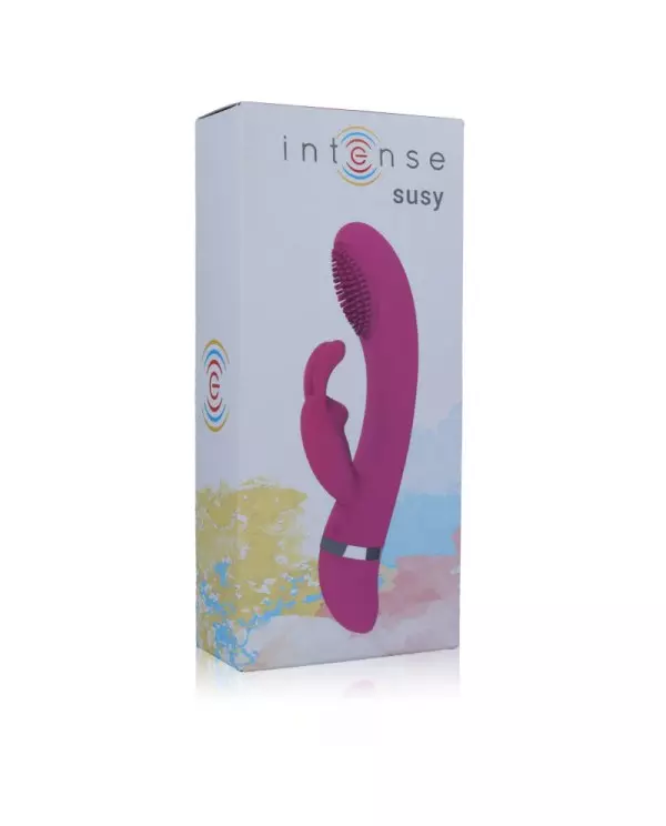 INTENSE SUSY VIBRADOR OSCILANTE SILICON RABBIT ROSA