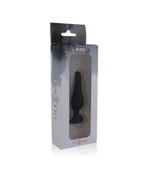 INTENSE ANAL PLUG PIPO M SILICONE NEGRO 11 CM