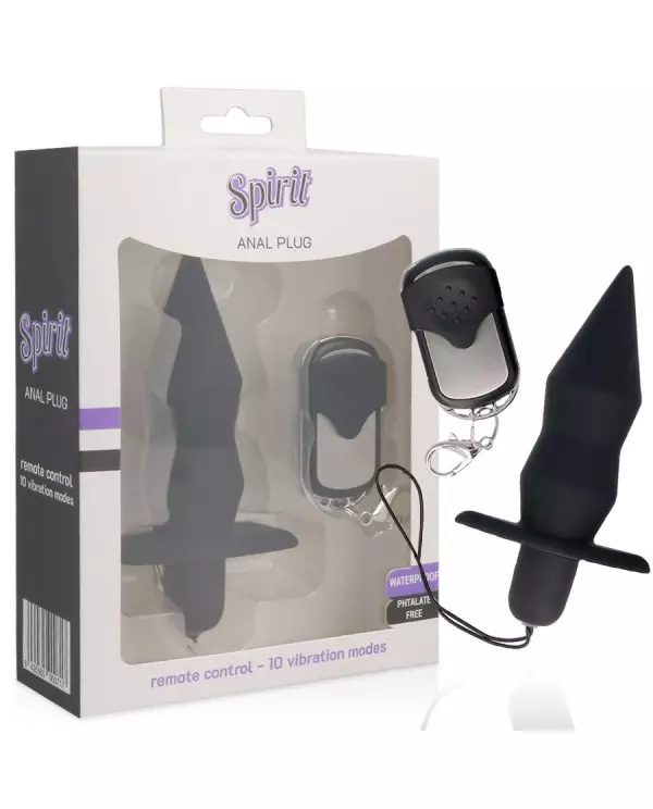 SPIRIT ANAL PLUG REMOTE CONTROL NEGRO