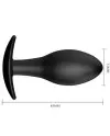 PRETTY LOVE PLUG ANAL SILICONA ANCLA 85 CM NEGRO