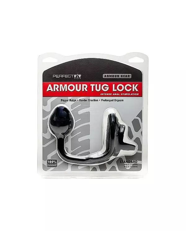 PERFECTFIT ARMOUR TUG ANILLO CON PLUG NEGRO