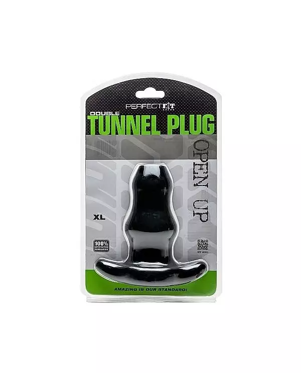 PERFECT FIT DOUBLE TUNNEL PLUG XL NEGRO