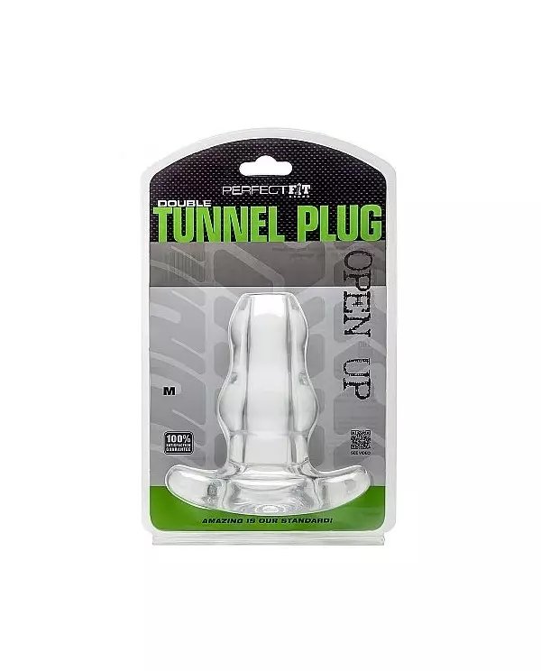 PERFECTFIT DOUBLE TUNNEL PLUG MEDIANO TRANSPARENTE