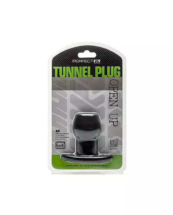 PERFECT FIT PLUG TUNNEL SILICONA NEGRO M