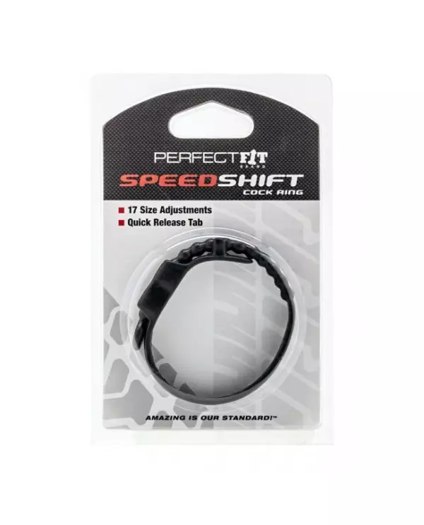 PERFECTFIT ANILLO PARA EL PENE AJUSTABLE NEGRO