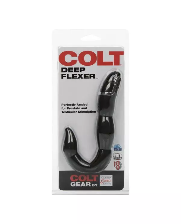 COLT DEEP VIBRADOR ANAL FLEXIBLE NEGRO