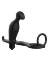 ADDICTED TOYS PLUG ANAL CON ANILLO SILICONA NEGRO