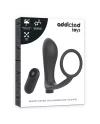 ADDICTED TOYS ANILLA PENE CON PLUG ANAL CONTROL REMOTO NEGRO RECARGABLE