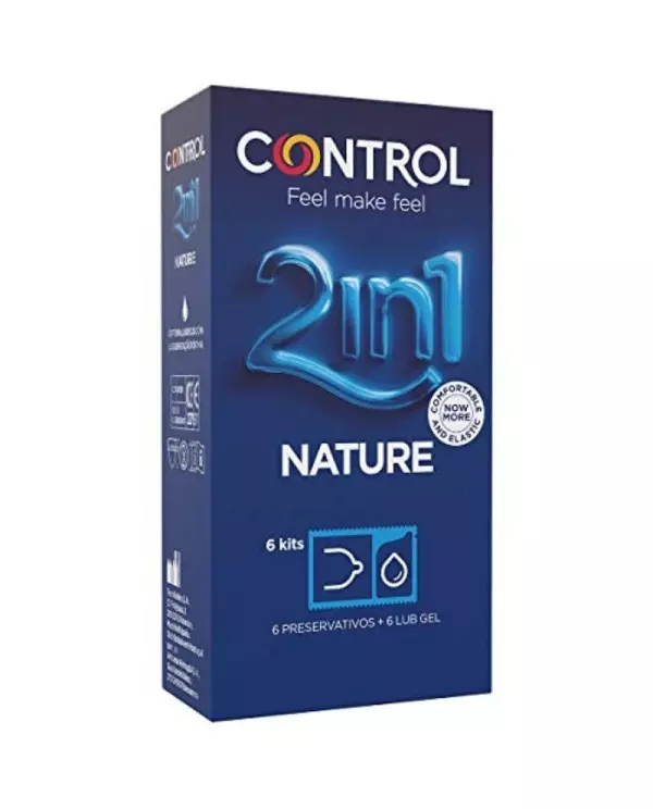 CONTROL DUO NATURA 2 1 PRESERVATIVO GEL 6 UDS