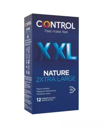 CONTROL NATURE 2XTRA LARGE PRESERVATIVOS XXL 12 UNDS