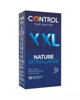 CONTROL NATURE 2XTRA LARGE PRESERVATIVOS XXL - 12 UNDS