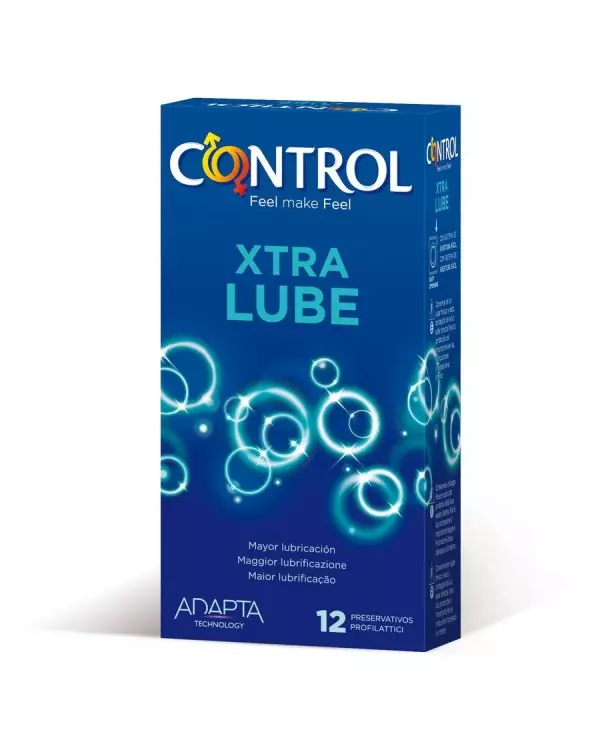 CONTROL EXTRA LUBE PRESERVATIVOS 12 UNIDADES